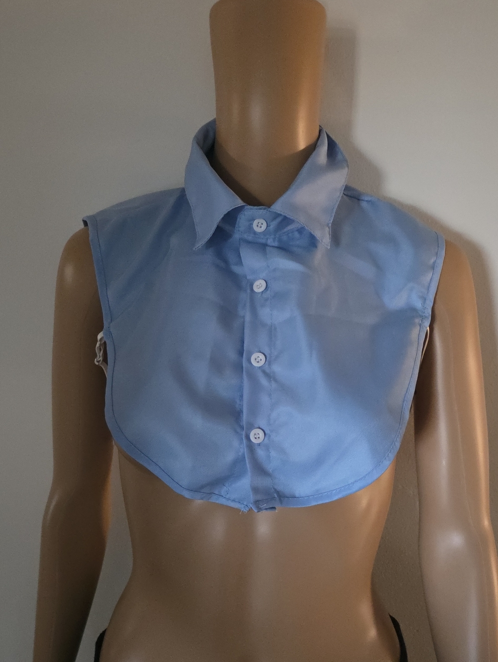 Light Blue Detachable Shirt Collar Dickey